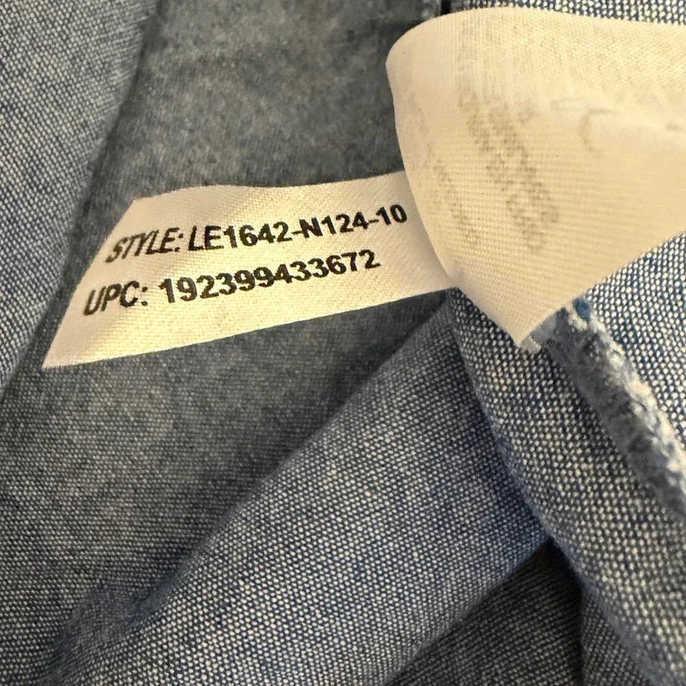 French Toast Boys LS Chambray Shirt Blue Button Down LE1642 N124 Size 10 NEW